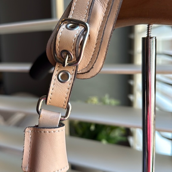 Tan and Cream Monogram Shoulder Bag - Picture 7 of 8